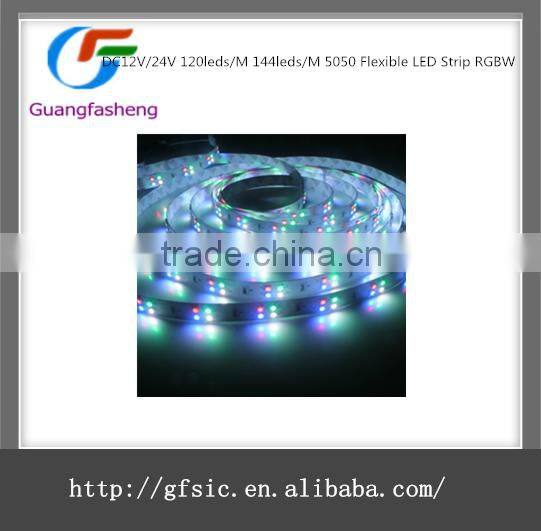 DC12V/24V 120leds/M 144leds/M 5050 Flexible LED Strip RGBW
