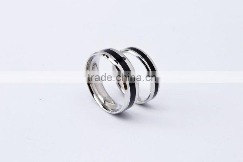 New design couple rings 316l stainless steel jewelry wedding rings