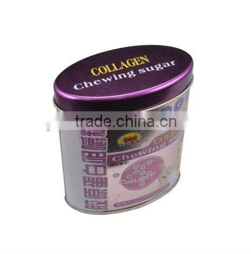 Custom design round cd tin box