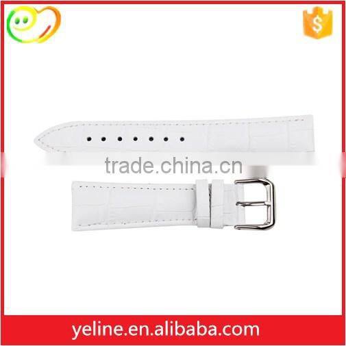 Wholesale Fashion Alligator Pattern leather watch strap with buckle for apple watch
