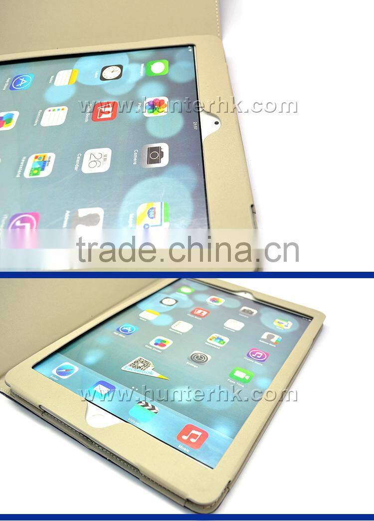 Blue Color PU Leather Tablet Case For iPad Air