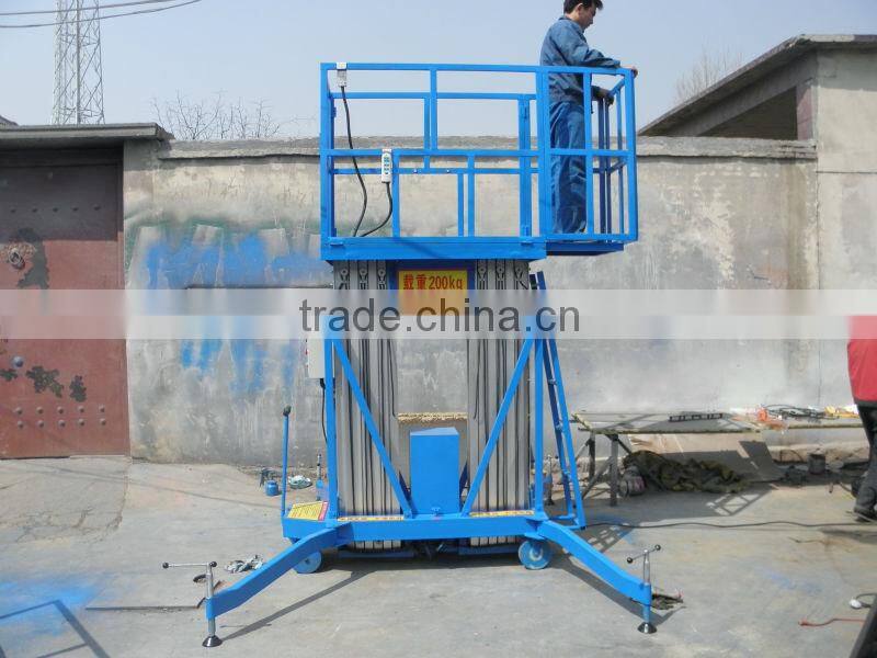 Aluminum Hydraulic Mobile Two Post Lift for Man