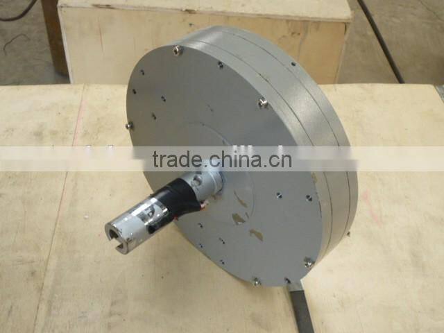 1000W/150rpm Coreless disc type generator; Low RPM PMG (Permanent Magnet Generator)