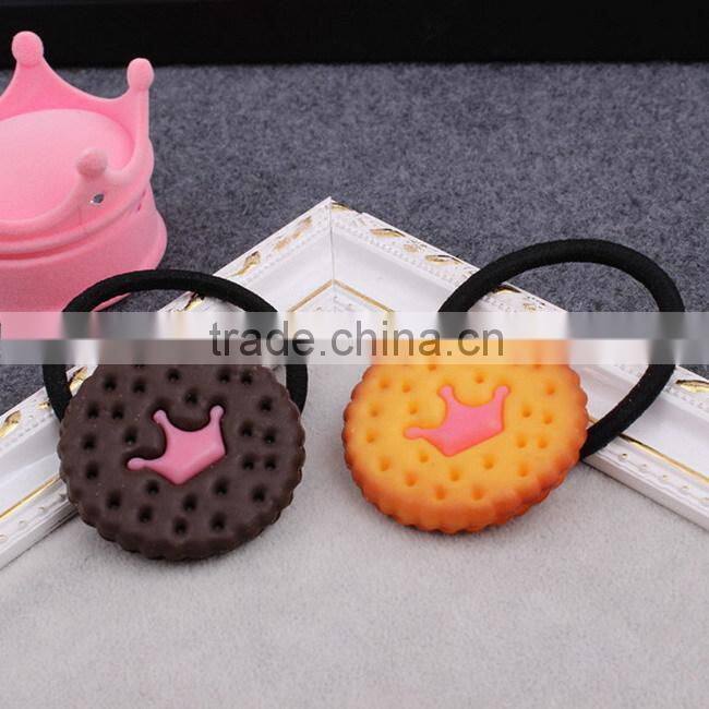 Simulation Omelette biscuit elastic hair band
