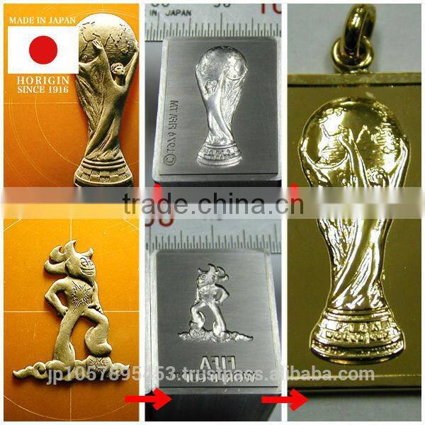 High quality and High-precision die cast metal stamps made in japan, for professional craftsman