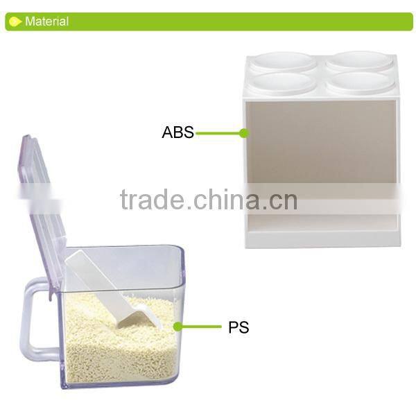 D610 hot sale plaid spice holder kitchen oil containers condiment dispenser