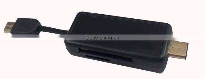 CE ROHS FCC Certified Mini Portable Micro USB & USB C Type Card Reader