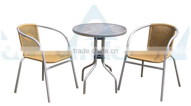 Rattan Home Furniture Table And Chair For Coffee Shop Combination Vintage Table And Chair
