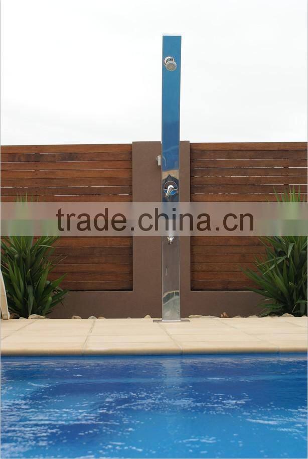 Audemar 2.5MM Thickness 316 Stainless Steel Curve Swimming Pool Shower With Mirror Finishing