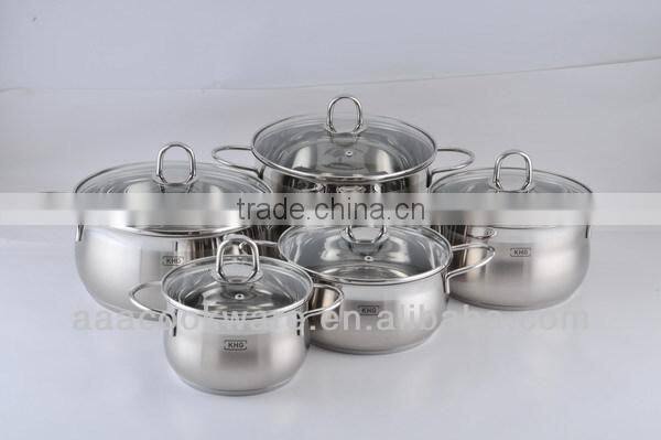 10Pcs Stainless Steel German cookware