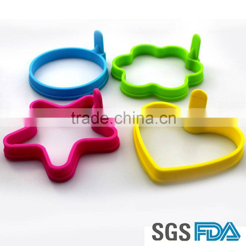 Round shape fried egg mold silicone make egg fun mold