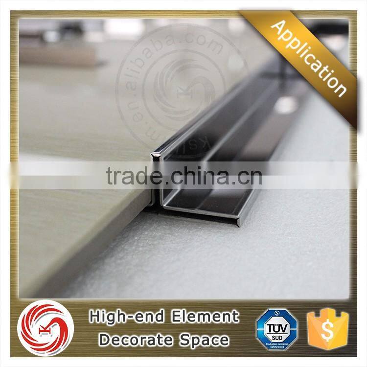 Wall mount stainless steel expansion joint movement joint bead