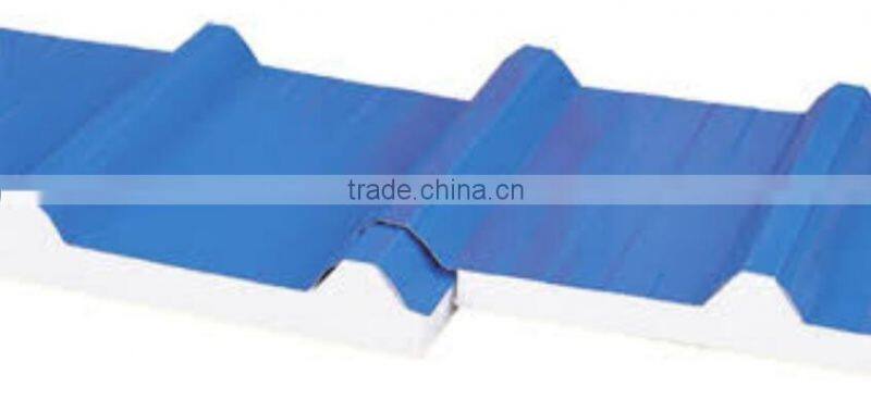 EPS sandwich panel roll forming machine PU coated roofing tile sandwich forming machine