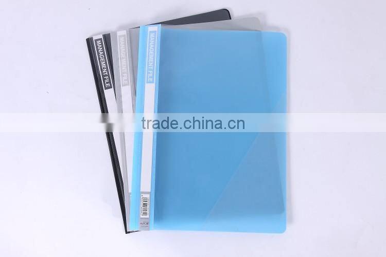 PLASTIC BINDER IN FC SIZE WITH FASTENER, TRANSPARENT COLOURS