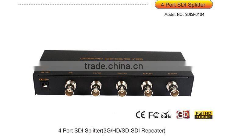 1x4 HD-SDI/SDI distribution amplifier/repeater