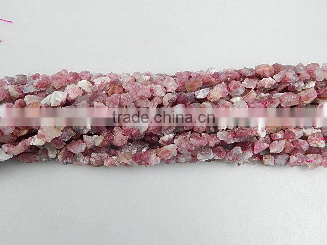 Natural gemstone bead rough tourmaline