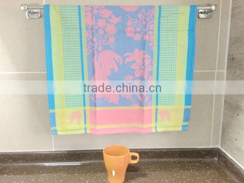 wholesale square jacquard kitchen tea towel