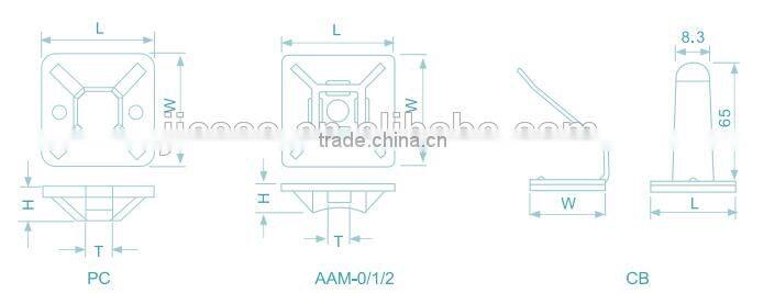 self adhesive cable tie holder mount