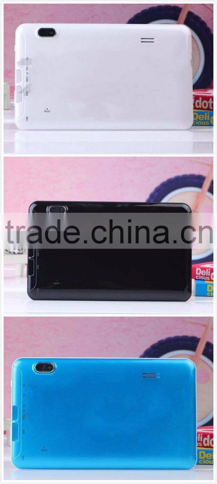 Hot Sale 7 inch Android 4.4 Allwinner A33 Quad Core 512MB+4GB Wifi Two Camera 2G Calling Phone Tablet PC