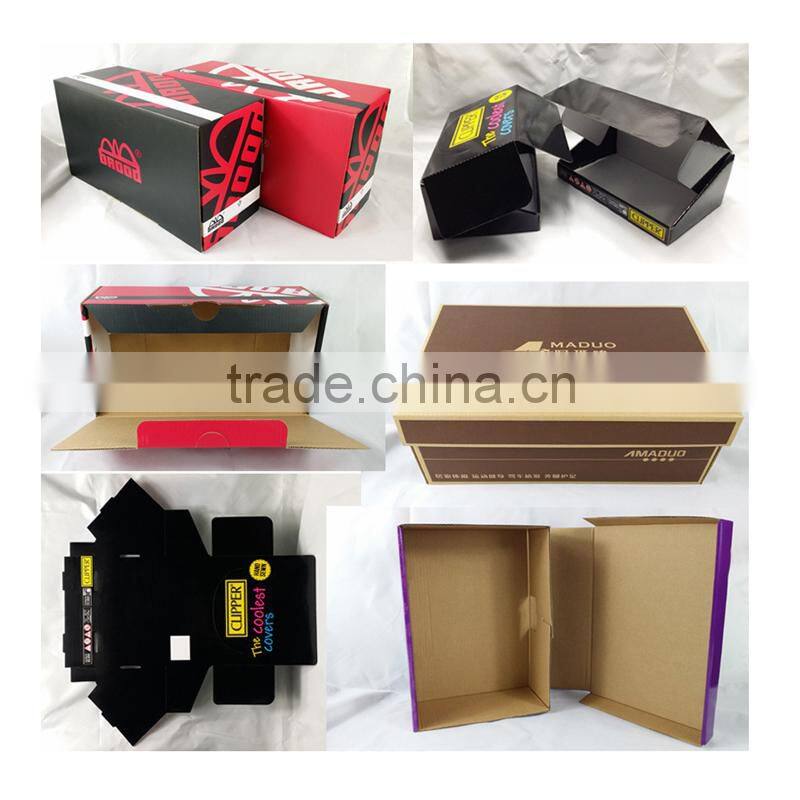 Corrugated packaging box with PVC window