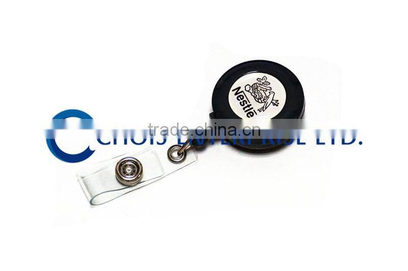 Custom Single Side Logo Retractable Badge Reel, High Quality