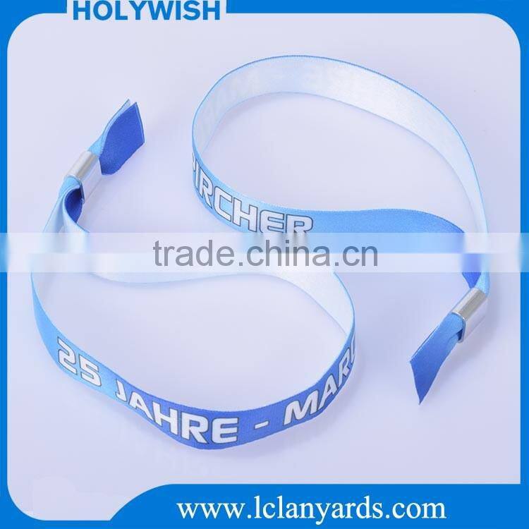 Fabric sublimation wristbands with slide lock best selling