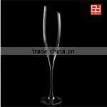 China manufacture leadfree crystal high quality 5 star hotel tulip champagne glass