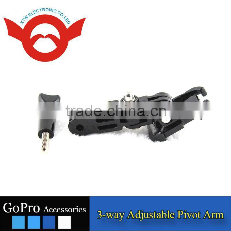 3-way Adjustable Pivot Arm for Gopro Hero 2/3/3+/4/4 Session