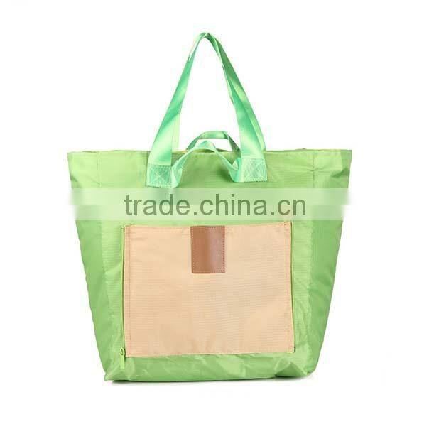 Easy taking tactical high capacity foldable nylon travel luggage tote bag