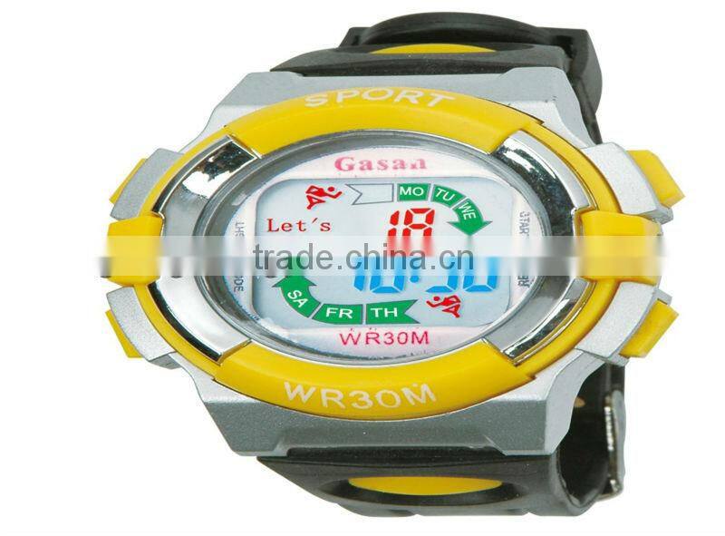 Promotion watch with electronic calculator plastic watch