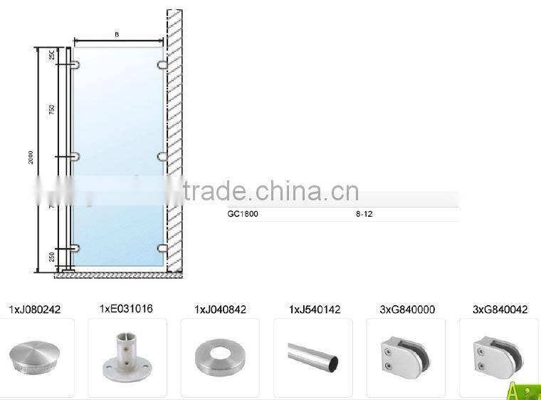 Stainless Steel Tempered Glass Canopy "WINDSCREEN"