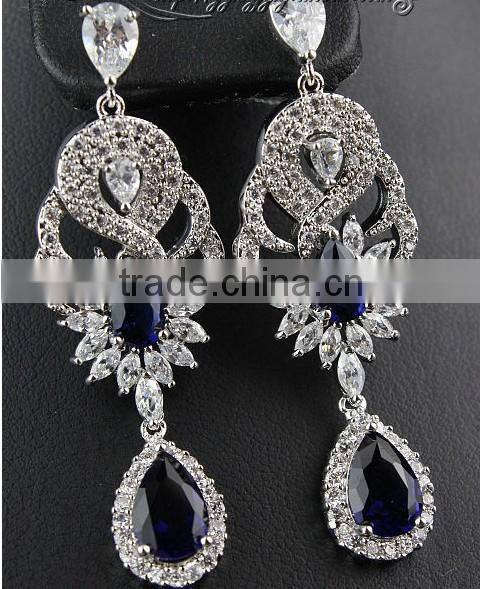 JINSE Diamond Dangler Earrings
