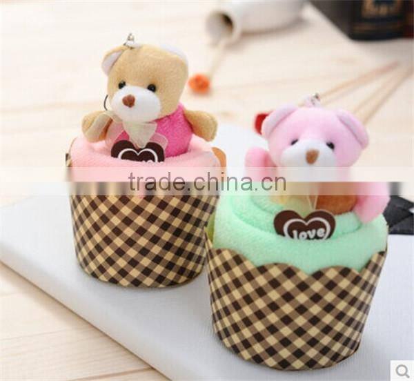 new design marry and children gift cake towel