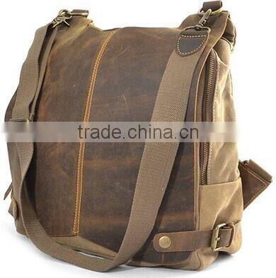 2016 Unisex Retro Classic Canvas Crazy-horse Daily Backpack