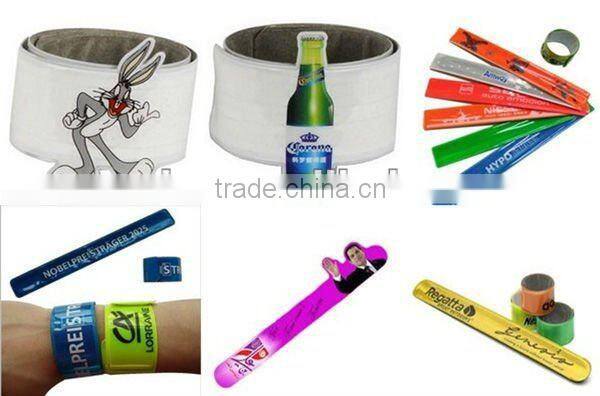 reflective armband,reflective slap wrap,reflective bracelet,magic ruler reflective slap bracelet