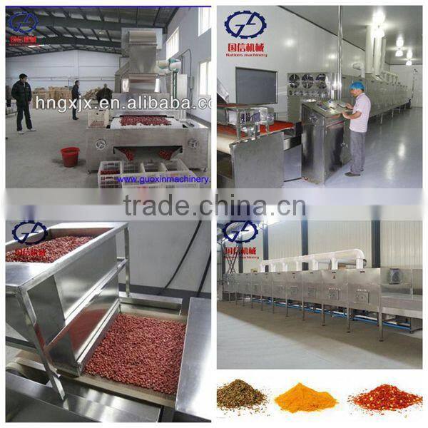 Large Quantity Red Dates Tunnel Microwave Dryer with CE
