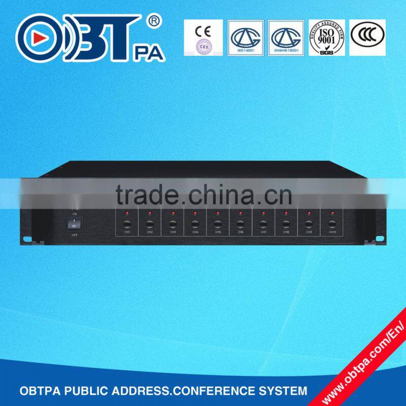 OBT-8011 factory price matrix selector with 100V for PA system