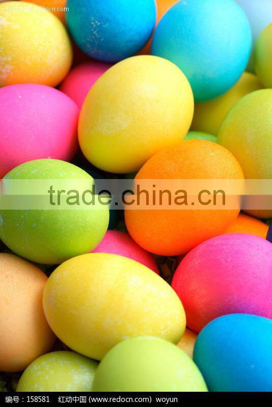 spray painting lovely beautiful easter eggs in the north America