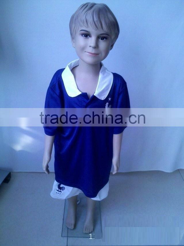 custom wholesale confortable kids white soccer jerseys