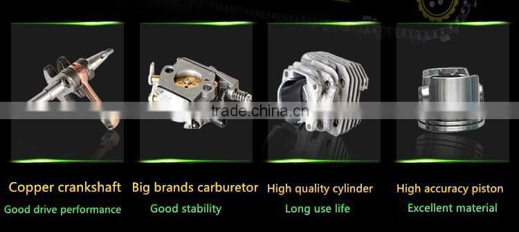 2-stroke gasoline chain saw with alloy BLADE