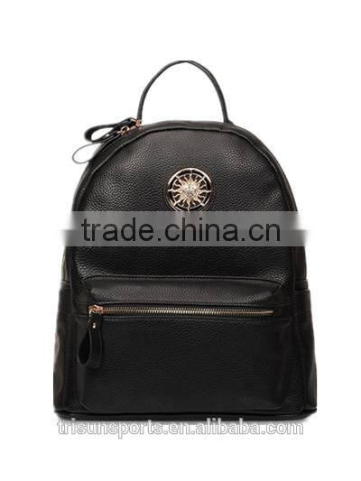 Promotion hard laptop school leather backpack , travel bags