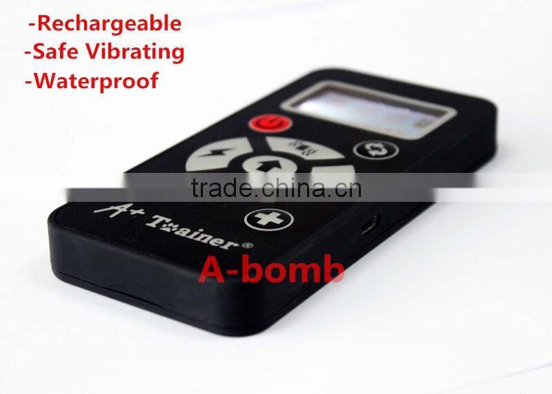 A-bomb Full-automatic mode&Manually 800 Yards Pet Training Collar Rechargeable & Waterproof & Safe Vibrating Collar