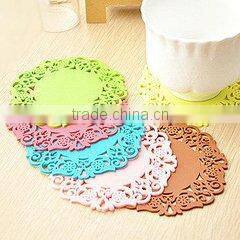 2015 New products silicone cup mat/ cup cutting mat using decorate the cup and water absorption