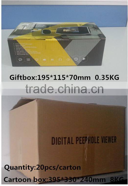 3.5 inch high definition security camera for apartment door