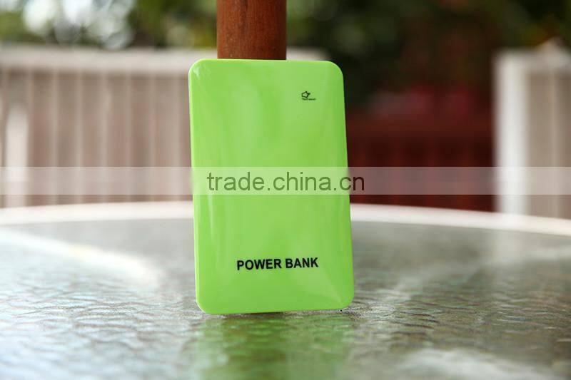 New products 2016 colorful super slim power bank usb charger with touch switch and custom logo printing