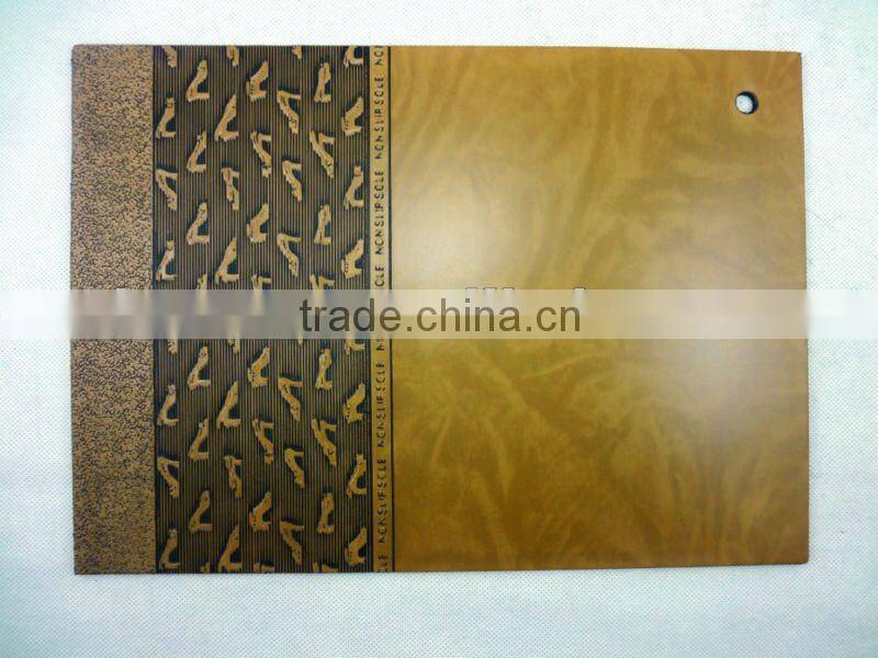 Embossed rubber sole sheet from Atom Shoes Material Limited