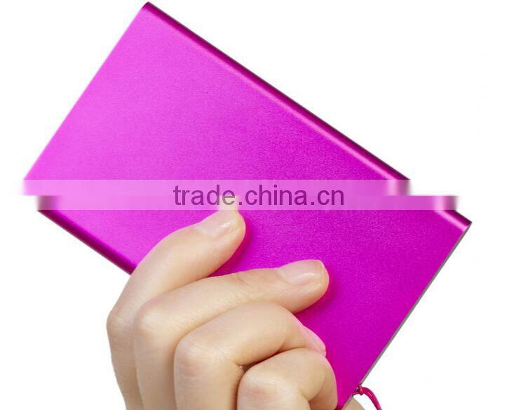 wholesale portable charger super thin slim mobile power bank 4000mah for iphones