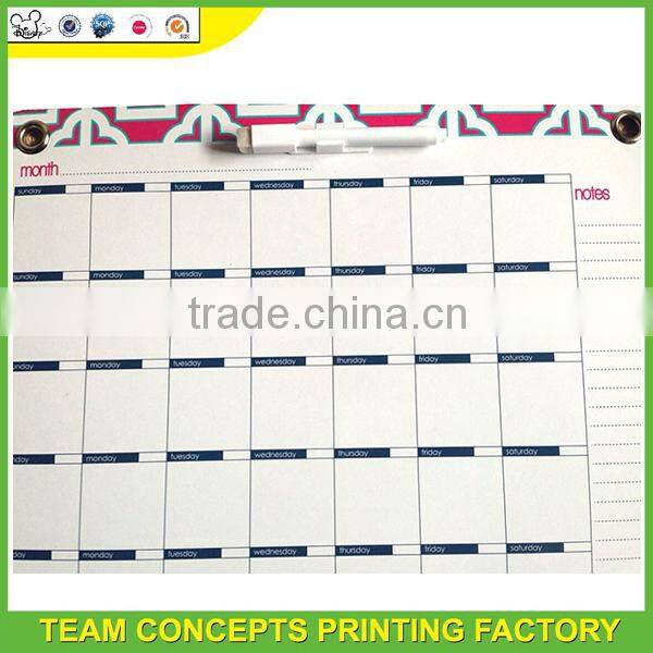 Customize magnetic monthly calendar making 2017