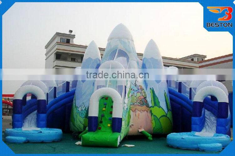 funny inflatable water slide amusement park for kid games