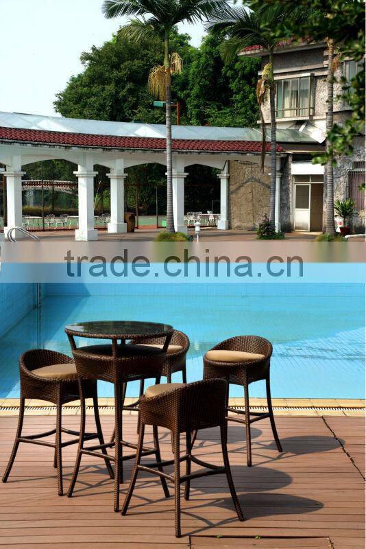 outdoor furniture PE rattan bar chair